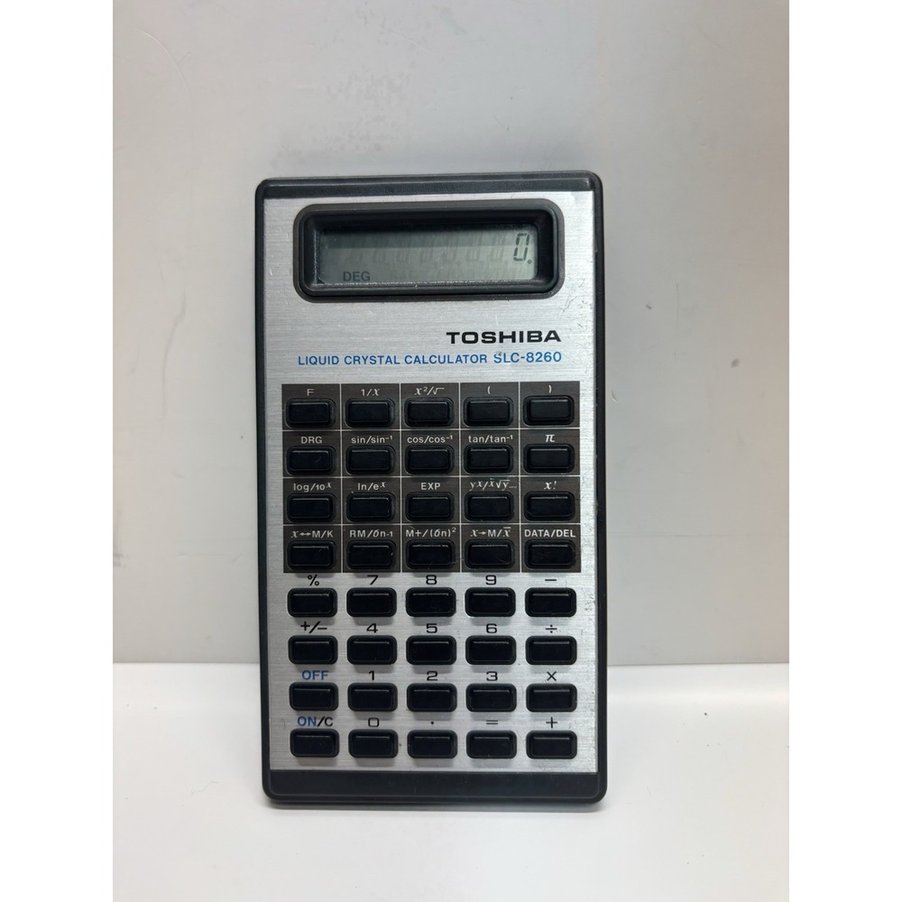 Vintage Rare Toshiba SLC-8260 Scientific Calculator 1978